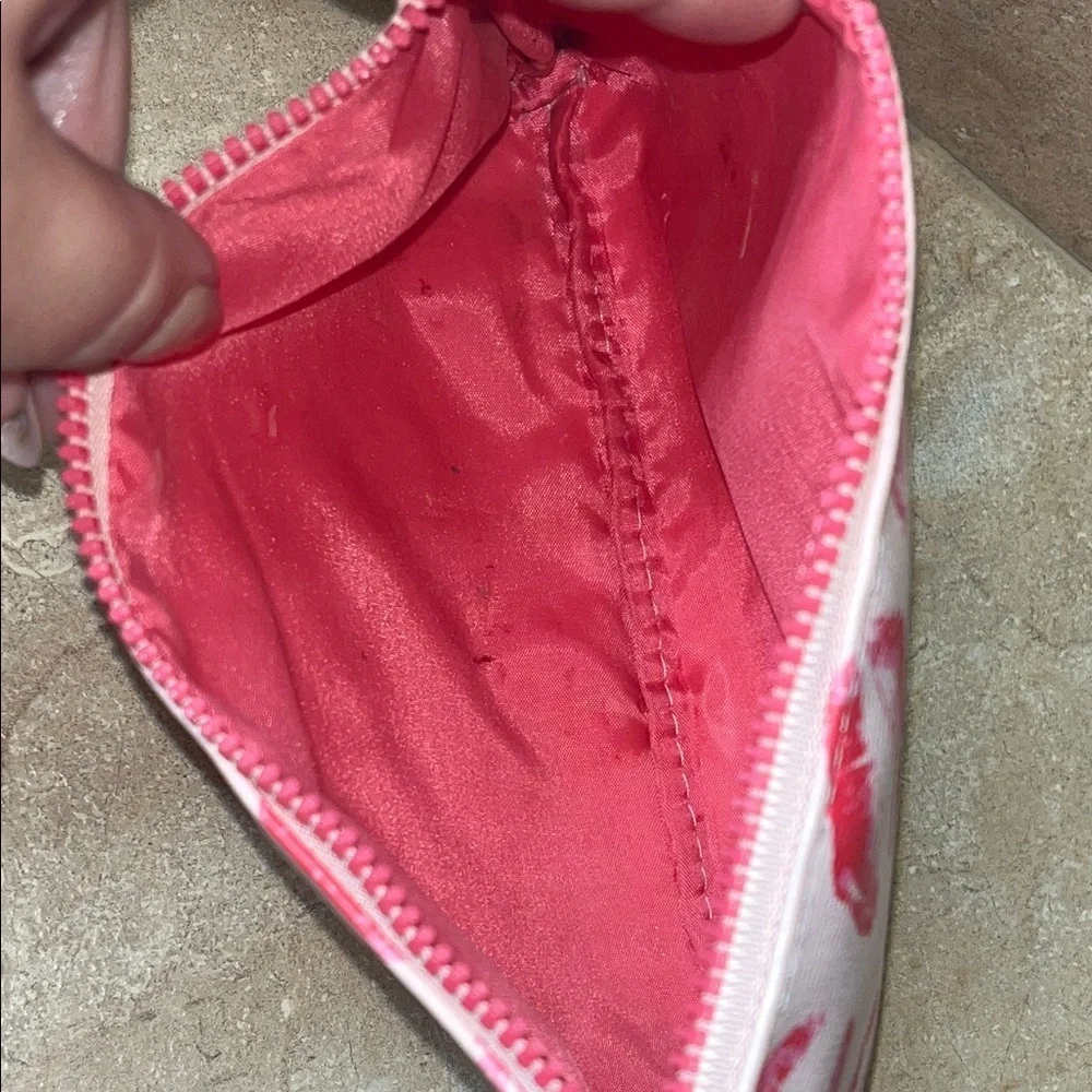 Ipsy Pink Lip Print Cosmetic Bag